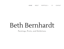 Tablet Screenshot of bethbernhardt.com